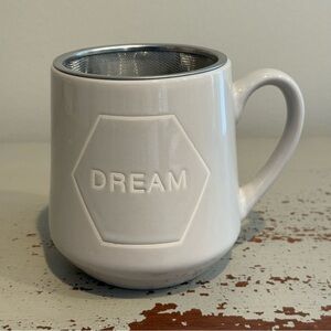 Gray Ceramic Dream Mug with Tea Infuser